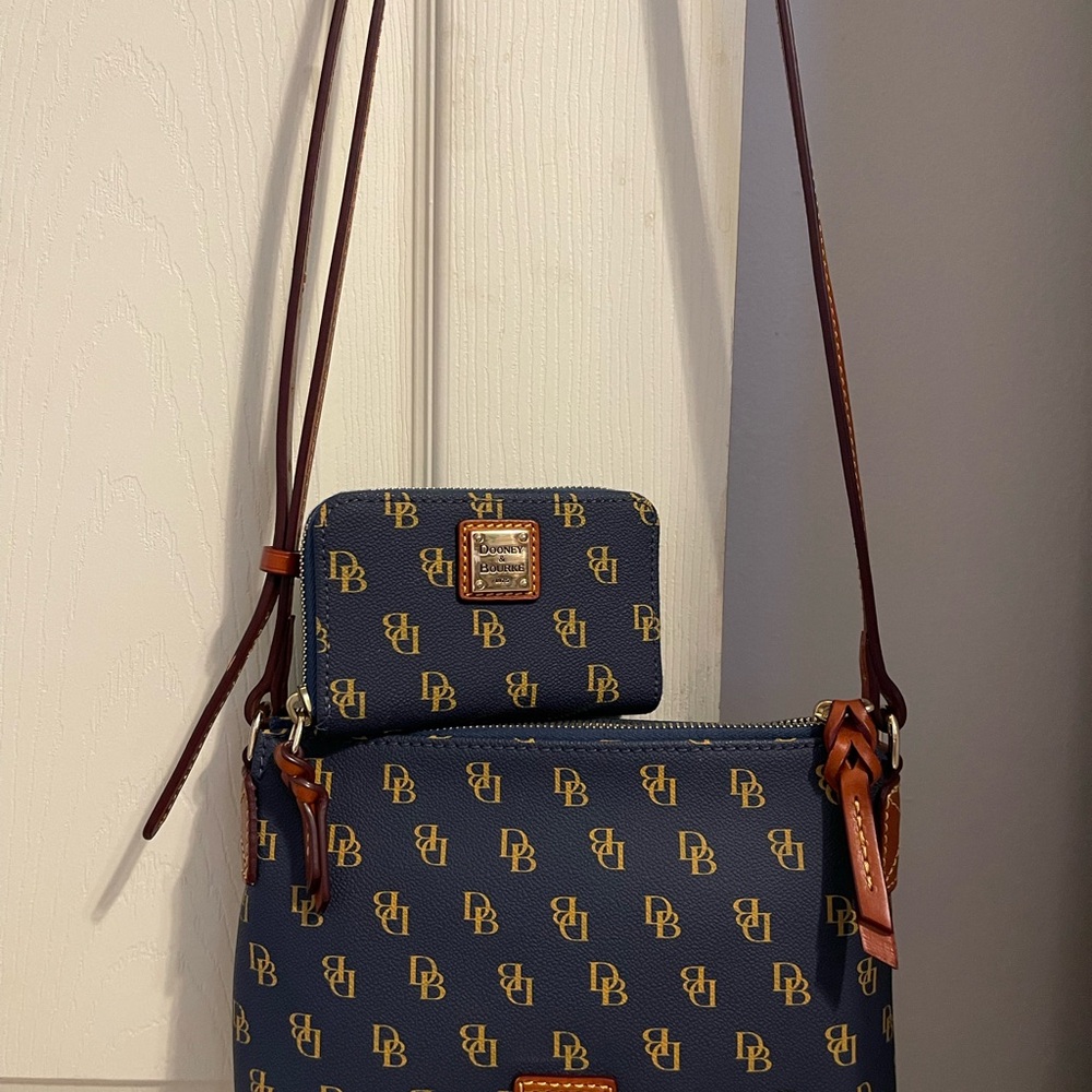 Dooney & Bourke small crossbody purse with matching wallet